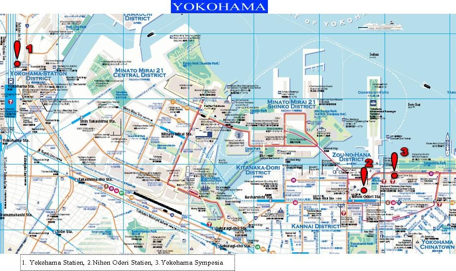 Yokohama walking karta