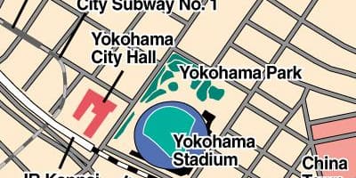 Karta över Yokohama-stadion
